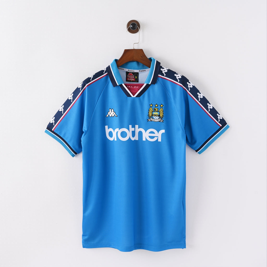 Retro Manchester City Jersey 1997-98 Home Football Kit product image 1