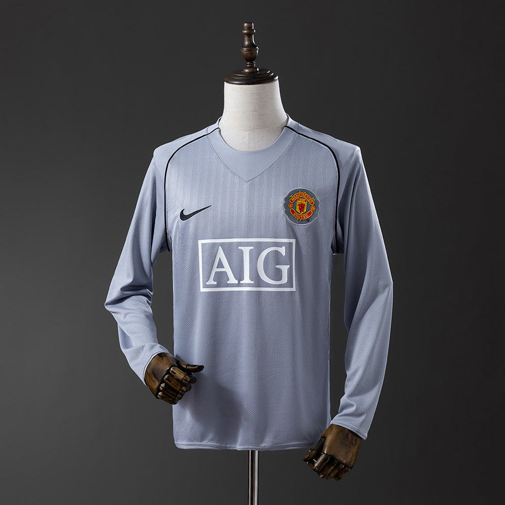 Manchester United Jersey 2007/08 Grey Goalkeepe Retro Kit product image 1