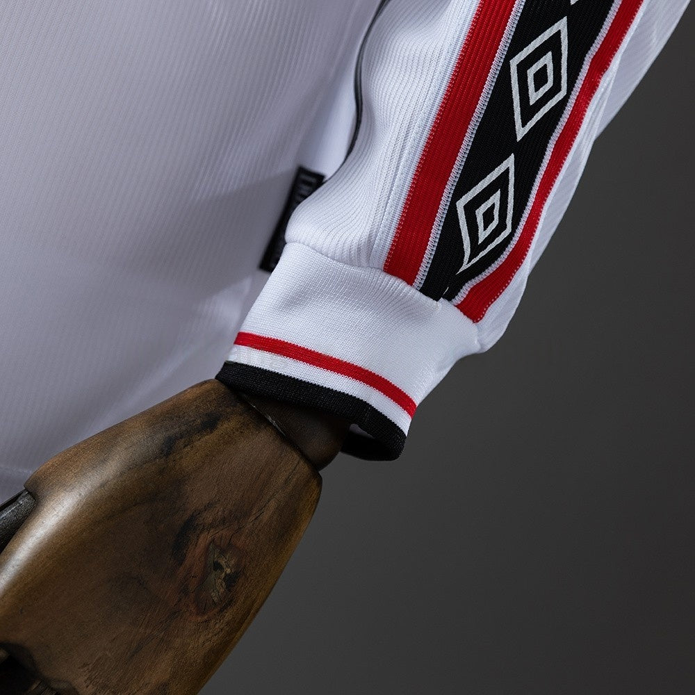 Manchester United Jersey 1998-99 Home White Retro Kit Long product image 3