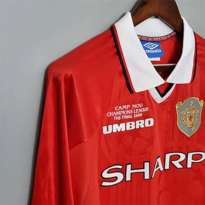 Manchester United Jersey Home Kit 1999/00 Retro Long product image 7