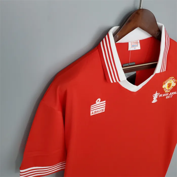 Manchester United Jersey Home Kit 1977 retro Football Team product image 5