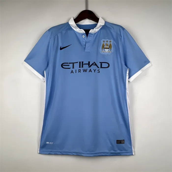 Manchester City Jersey Home Kit 2015/16 Retro Football Team