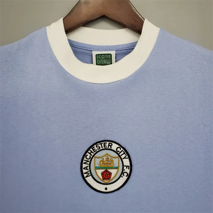 Manchester City Jersey Home Kit 1972 Retro Football Team product image 2