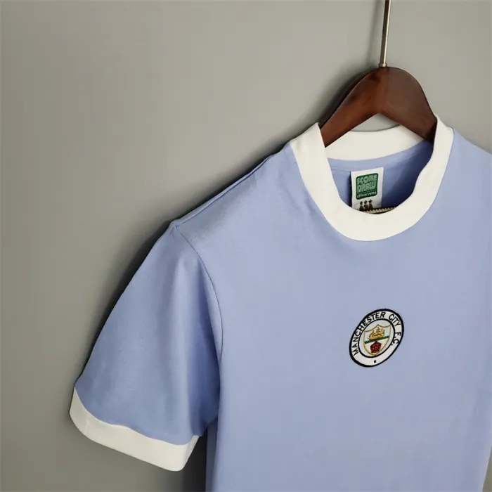 Manchester City Jersey Home Kit 1972 Retro Football Team product image 4