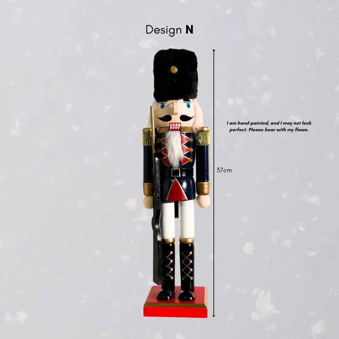 Christmas Wooden Nutcracker Decorative Figurine Design N