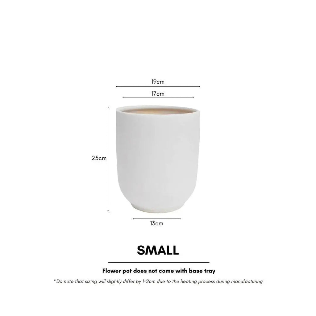 Modern Ceramic Plain Coloured Flower Pot