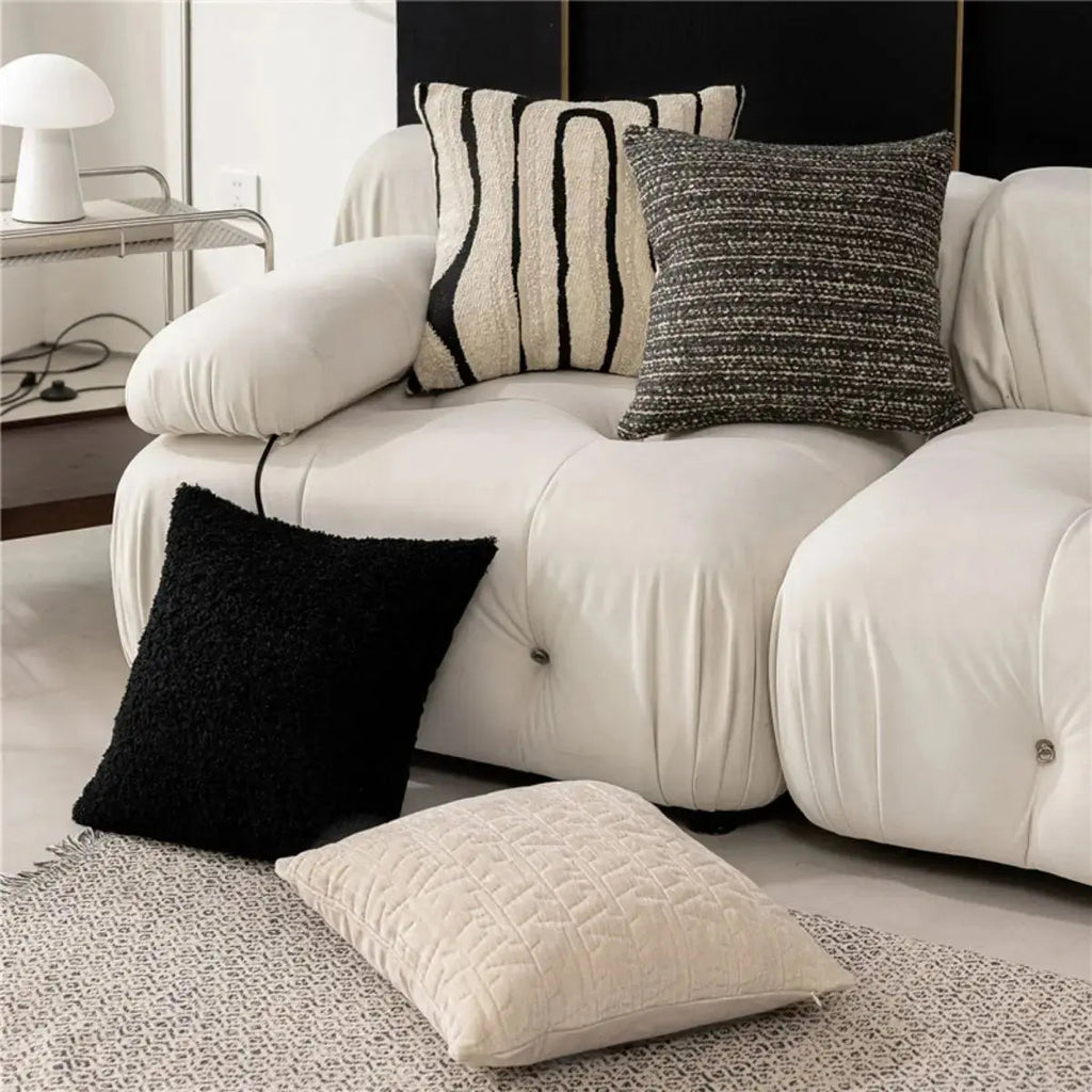 Harpist Black Cream Cushion Cover B