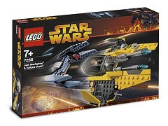 7256 LEGO Jedi Starfighter & Vulture Droid PRE-OWNED CERTIFIED product image 1, provided for visual reference and product