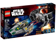 75150 LEGO Vader's TIE Advanced vs. A-Wing Starfighter product image 1, provided for visual reference and product detail