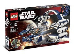 7661 LEGO Jedi Starfighter with Hyperdrive Booster Ring PRE-OWNED CERTIFIED product image 1, provided for visual reference